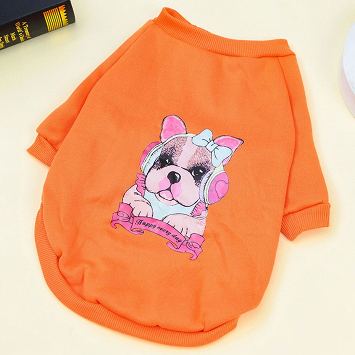 Pet Apparel Dog Pajamas Small Thin Puppy Outfit Orange