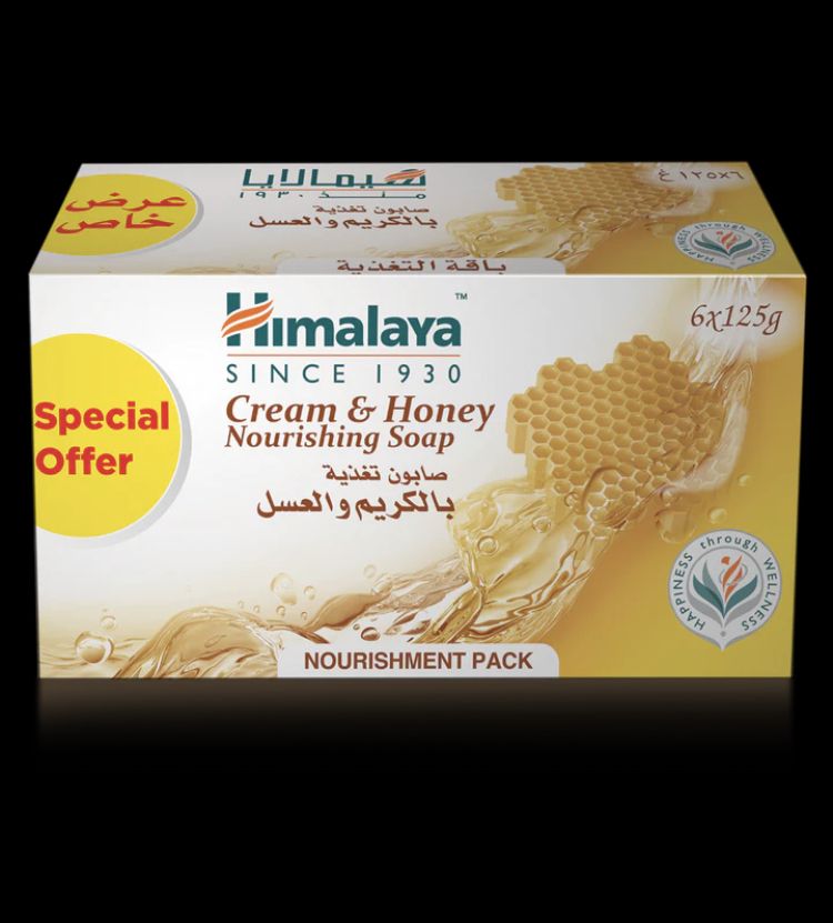 Himalaya Honey & Cream Soap, 125g / 6pcs