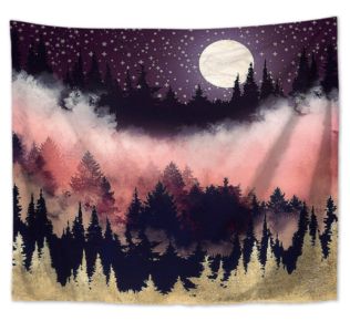 Nature Landscape Tapestry Wall Hanging Aesthetic Trippy Hippie Tapestries Beach Towel Shawl Throw Sheet Home Room Decor