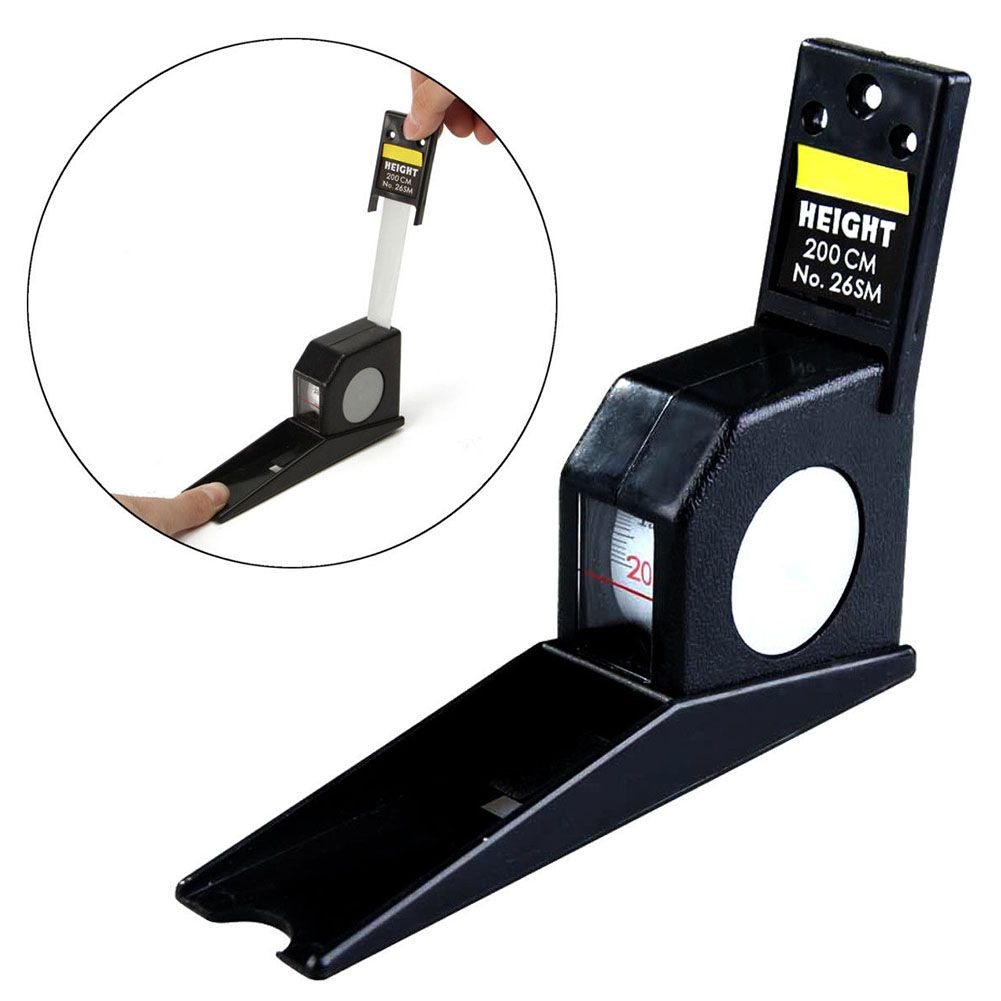 2M Professional ABS Body Height Length Ruler Rod-Black