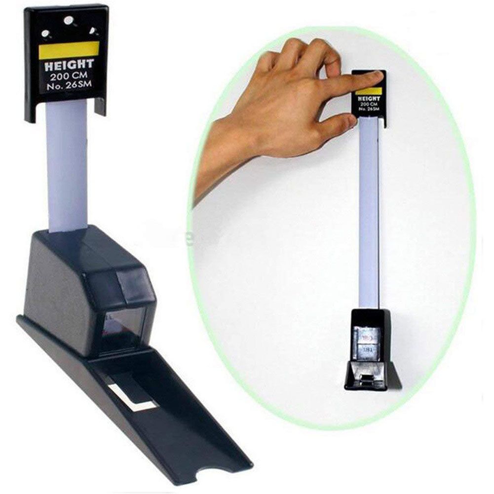 2M Professional ABS Body Height Length Ruler Rod-Black