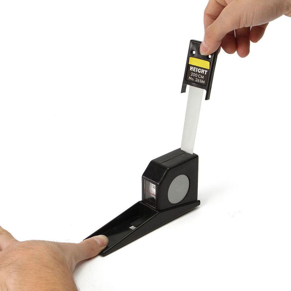 2M Professional ABS Body Height Length Ruler Rod-Black