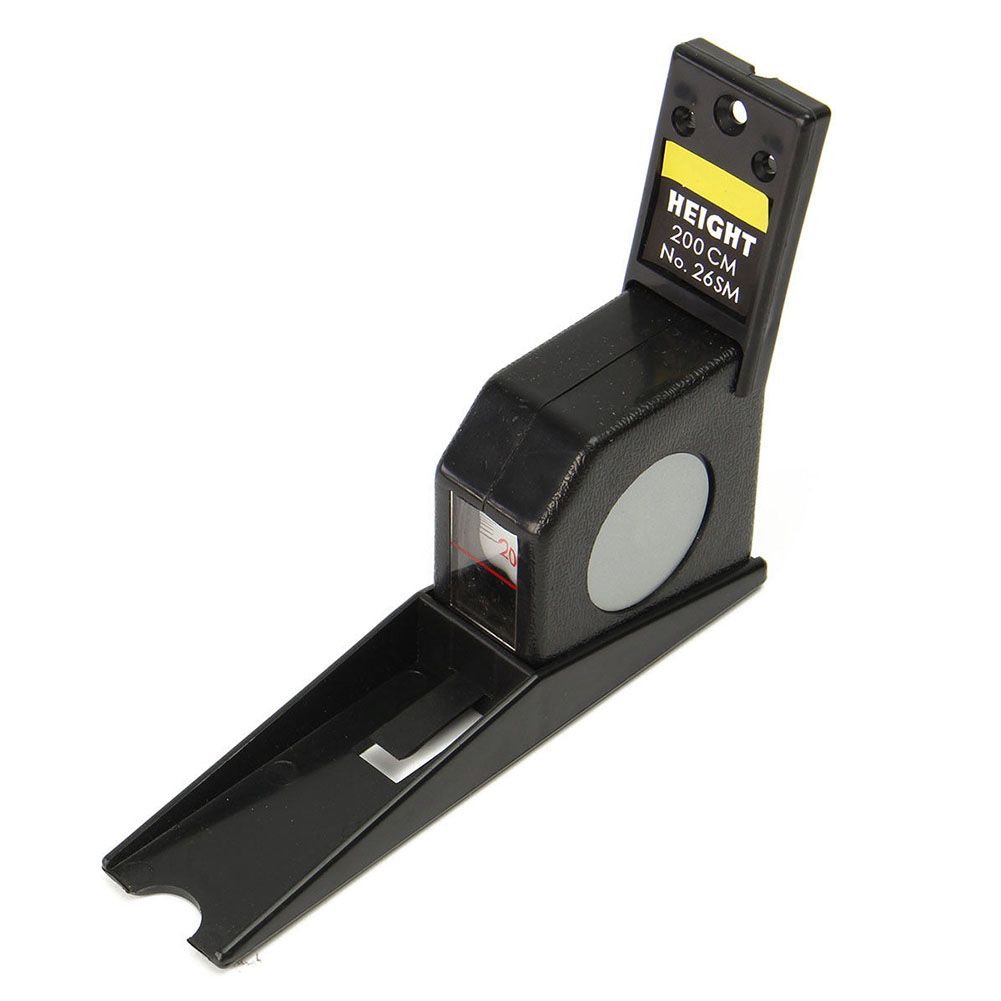 2M Professional ABS Body Height Length Ruler Rod-Black