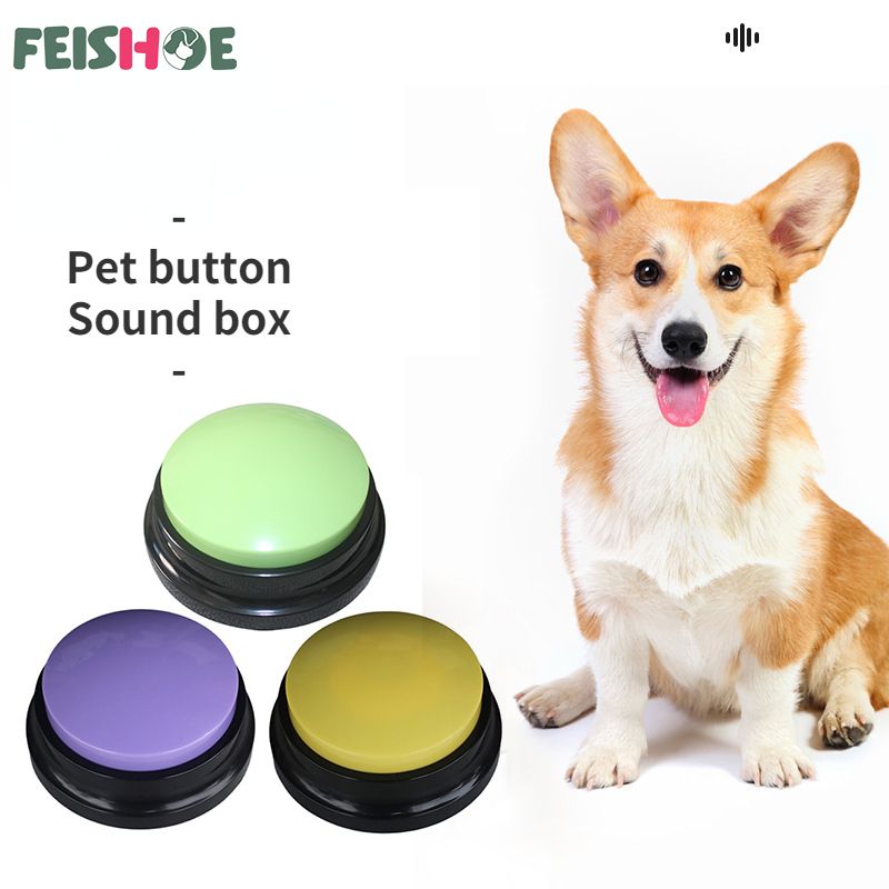 Pet Training On Pet Sound Box Voice Recorder Talking Toy For Dog Communication Training Tool Speaking Ons Dog Training-Orange