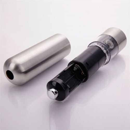Stainless Electric Automatic Pepper Mills Salt Grinder 2pcs