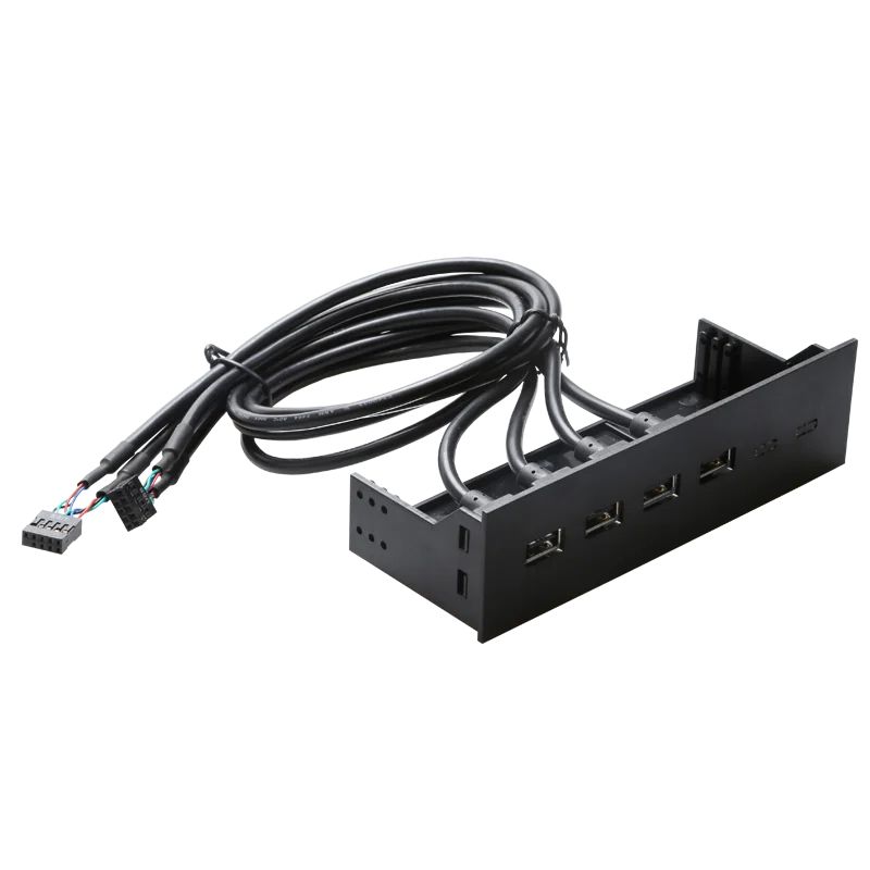 PC computer front panel with 4 ports USB2.0 ports 60cm USB cable 5.25 front bay