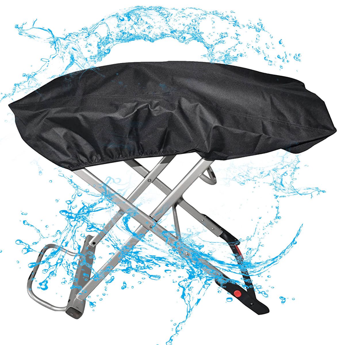 Grill Cover High-strength Camping Grill Cover With Adjustable Hem Design Windproof Durable BBQ Grill Cover With PVC Coating Can