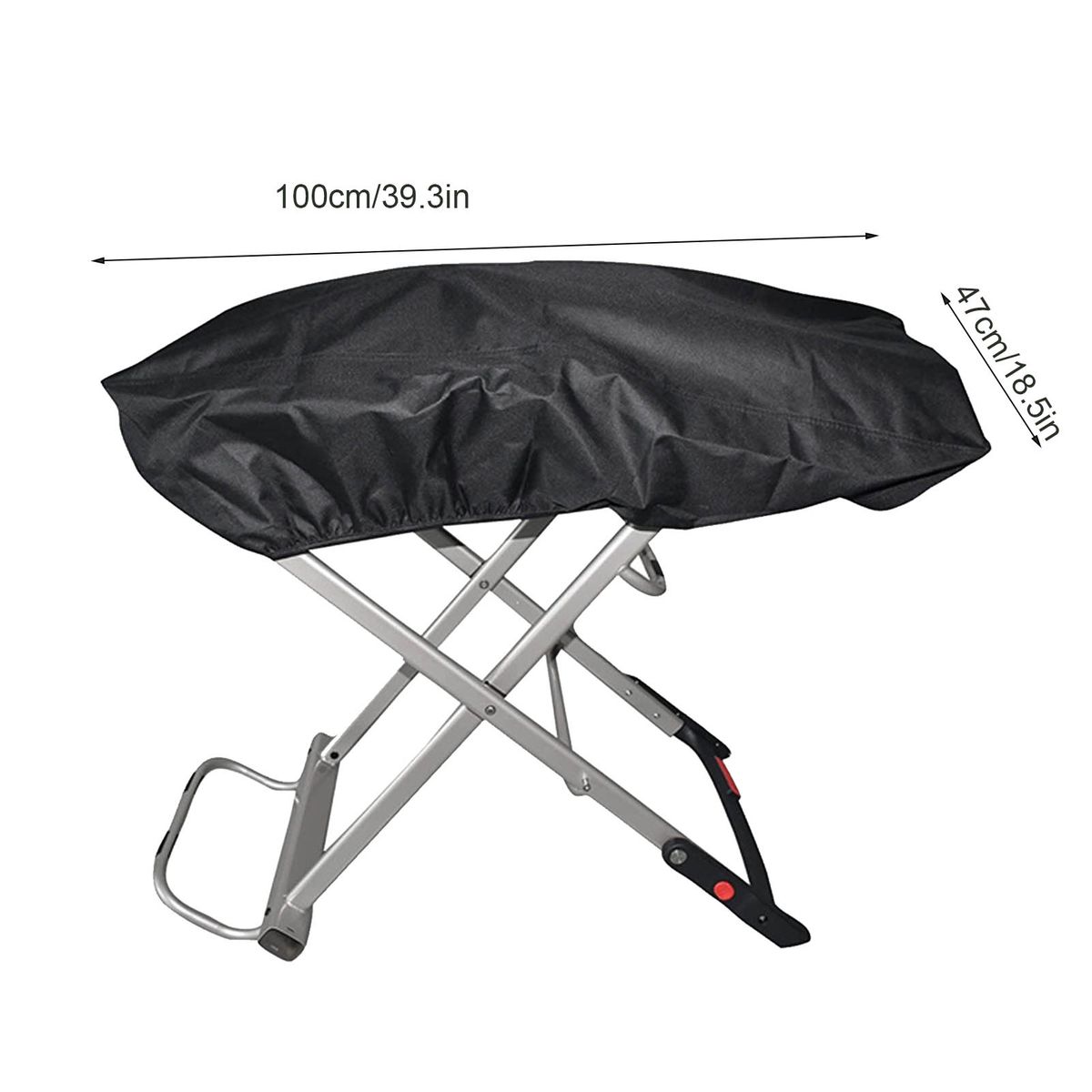 Grill Cover High-strength Camping Grill Cover With Adjustable Hem Design Windproof Durable BBQ Grill Cover With PVC Coating Can