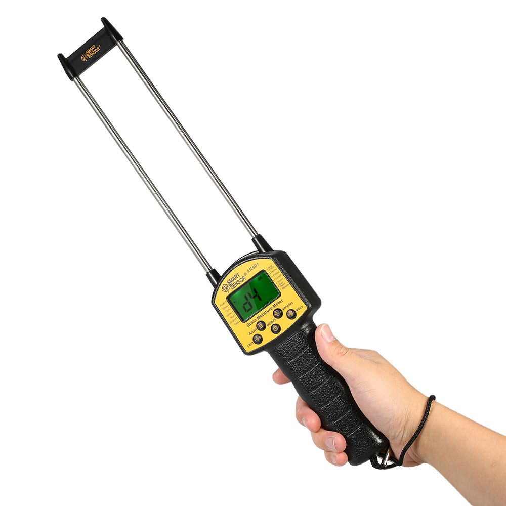 Handheld LCD Digital Grain Moisture Meter Hygrometer With