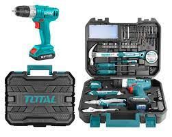 128pcs Tool Set With 12V Lithium-Ion Cordless Drill