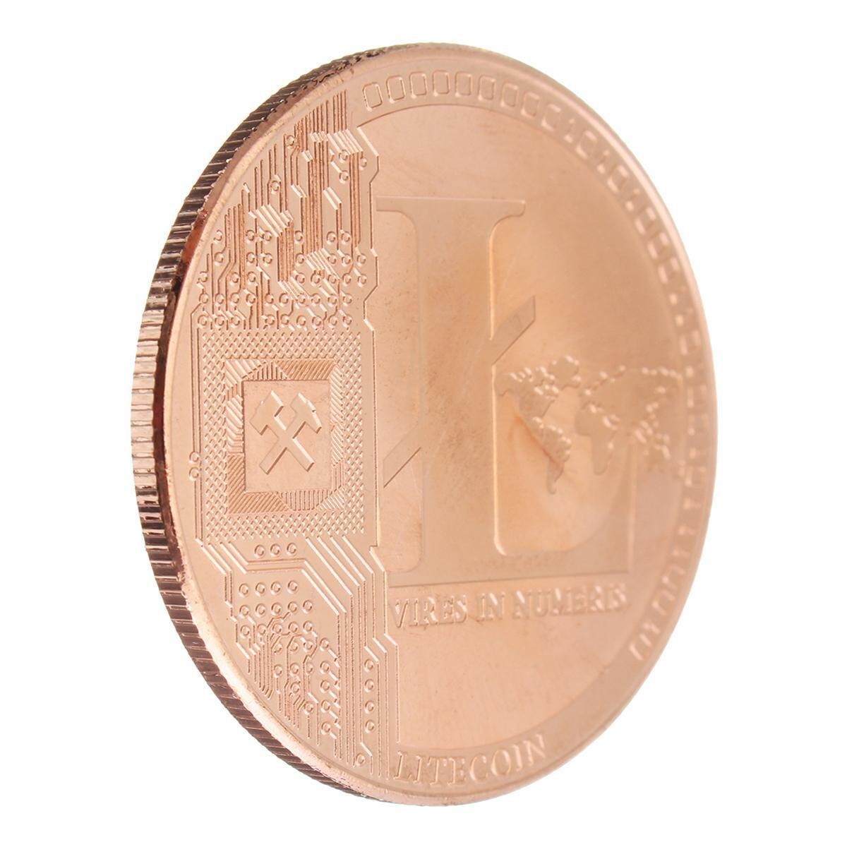Broze Plated Commemorative Litecoin Collectible Golden Iron Miner Coin Gift Copper