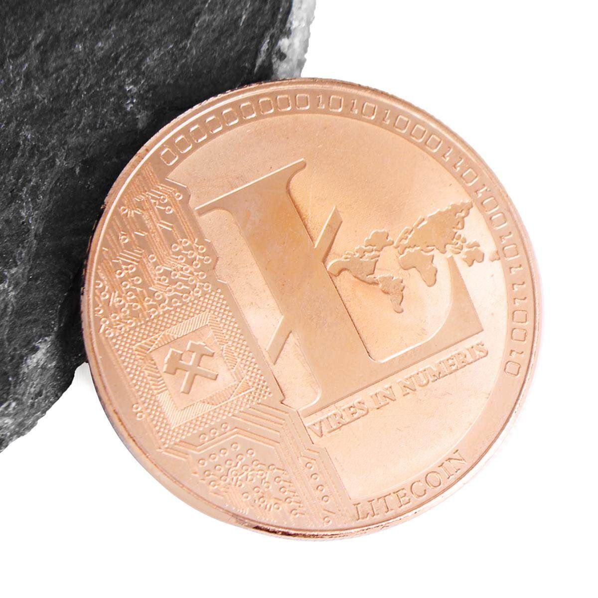 Broze Plated Commemorative Litecoin Collectible Golden Iron Miner Coin Gift Copper