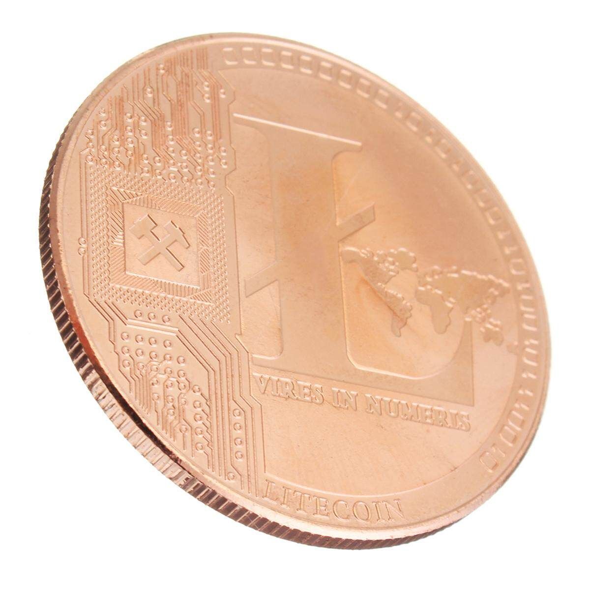 Broze Plated Commemorative Litecoin Collectible Golden Iron Miner Coin Gift Copper
