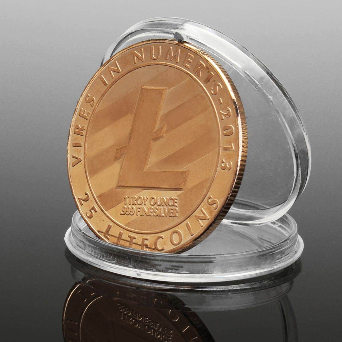 Broze Plated Commemorative Litecoin Collectible Golden Iron Miner Coin Gift Copper
