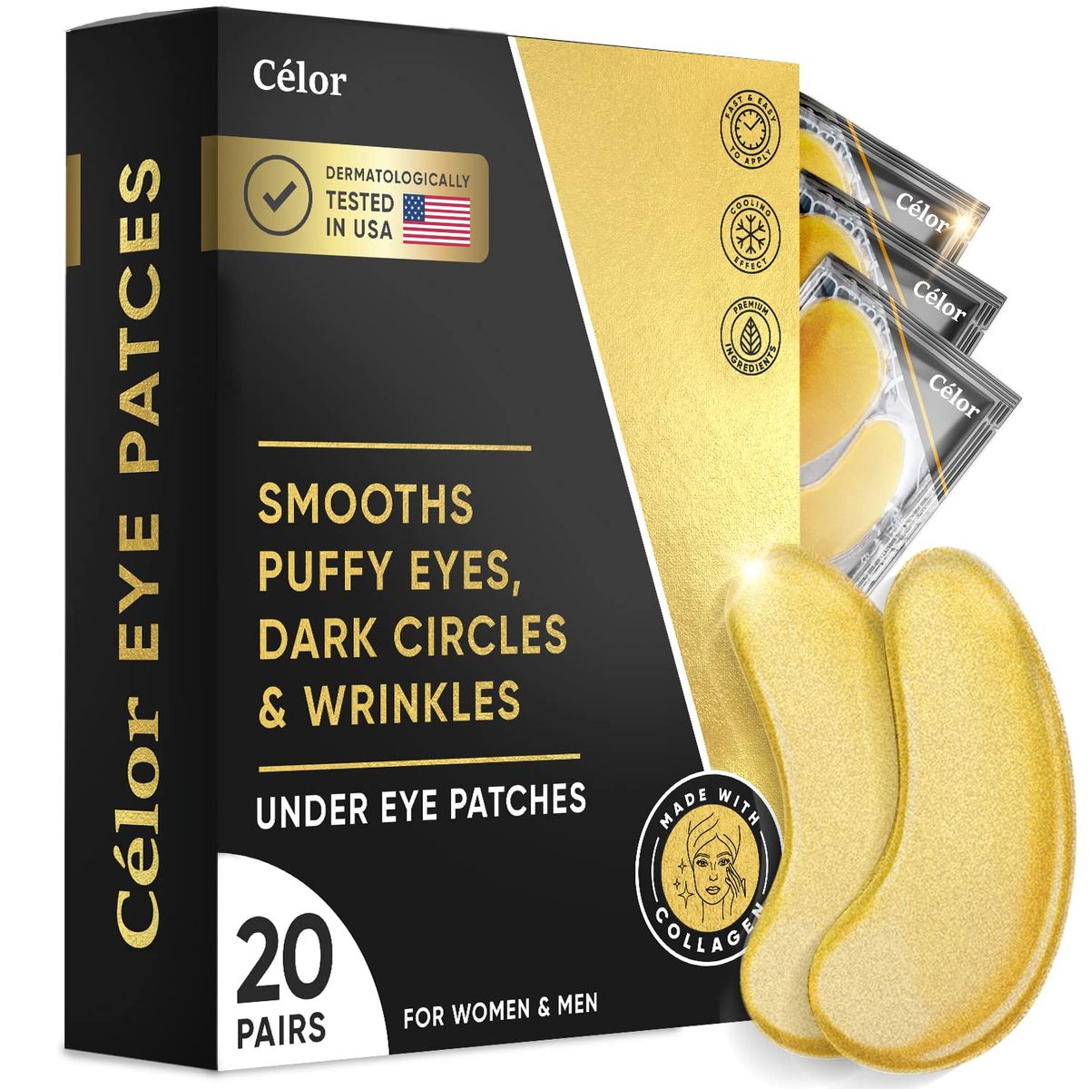 Under Eye Patches Gold Under Eye Mask Amino Acid Collagen