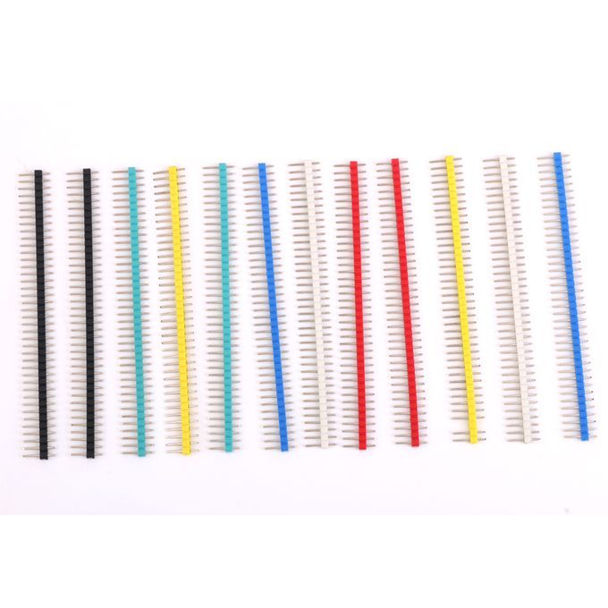 12Pcs 40 Pin Single Row Male Pin Headers Socket Strip Connector 2