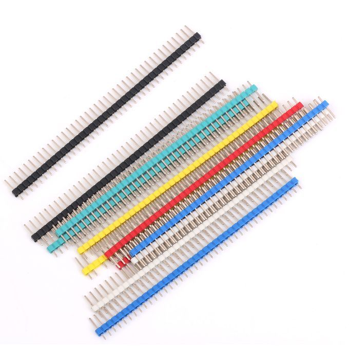 12Pcs 40 Pin Single Row Male Pin Headers Socket Strip Connector 2