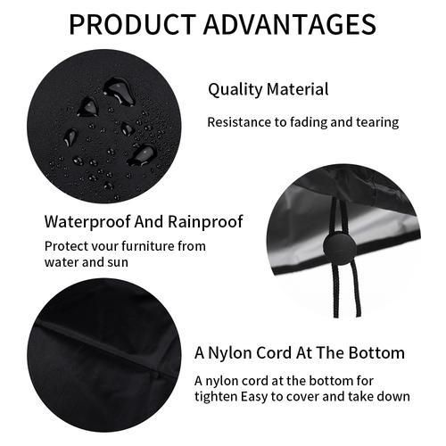 BBQ Grill Cover Waterproof Anti Dust Duty Patio Outdoor Garden Barbecue Cover Protective Case Grill Accessories