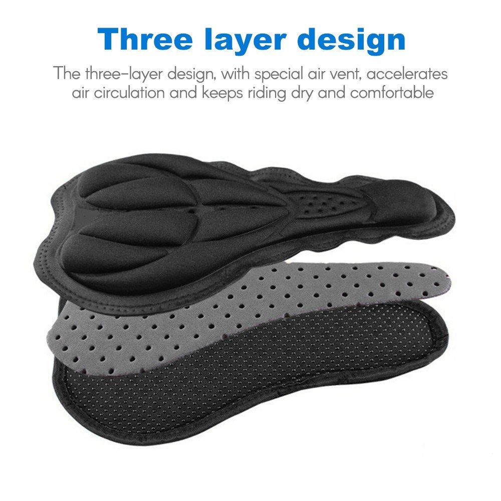 Bike Seat Covers Bicycle Sponge Cushion Cover Soft 3D High