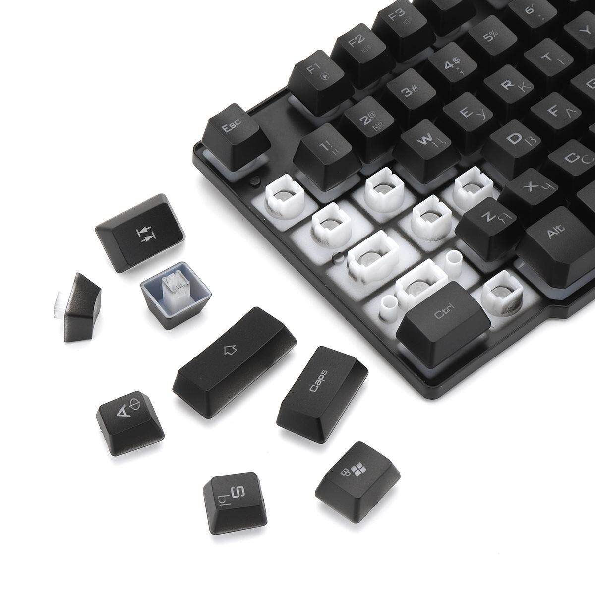 104 Key USB Wired Gaming Russian Mechanical Keyboard Computer Keyboard Backlight For Desktop Gamer PC