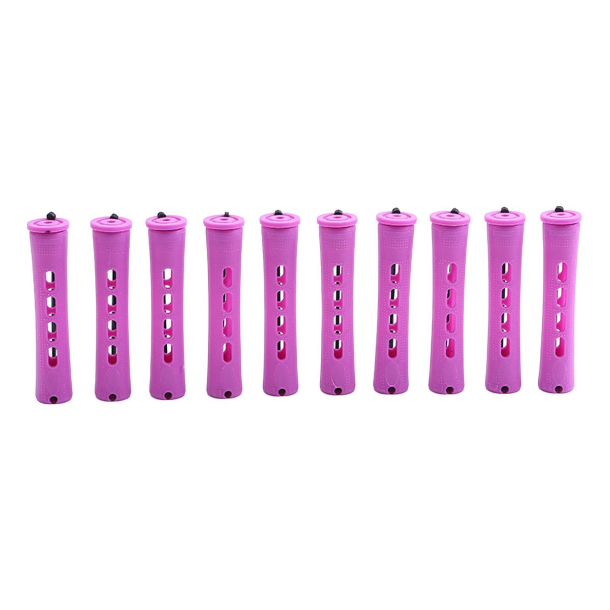10Pcs Cold Wave Rods Perming Rods DIY Accessories Plum Red