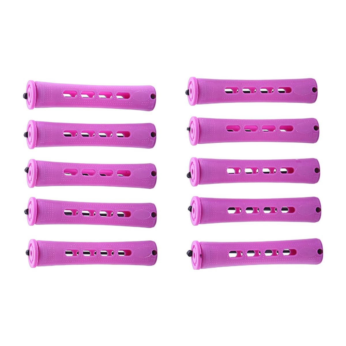 10Pcs Cold Wave Rods Perming Rods DIY Accessories Plum Red