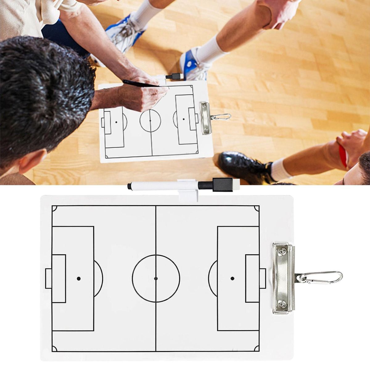 Soccer Whiteboard Soccer Coaching Scoreboard Tactical Whiteboard Set