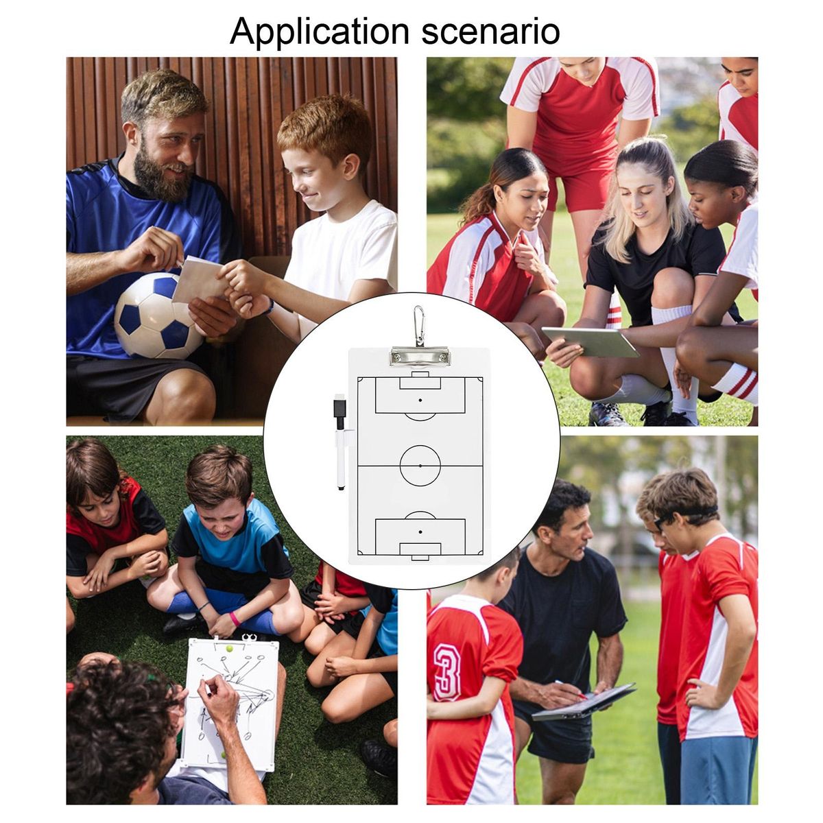 Soccer Whiteboard Soccer Coaching Scoreboard Tactical Whiteboard Set