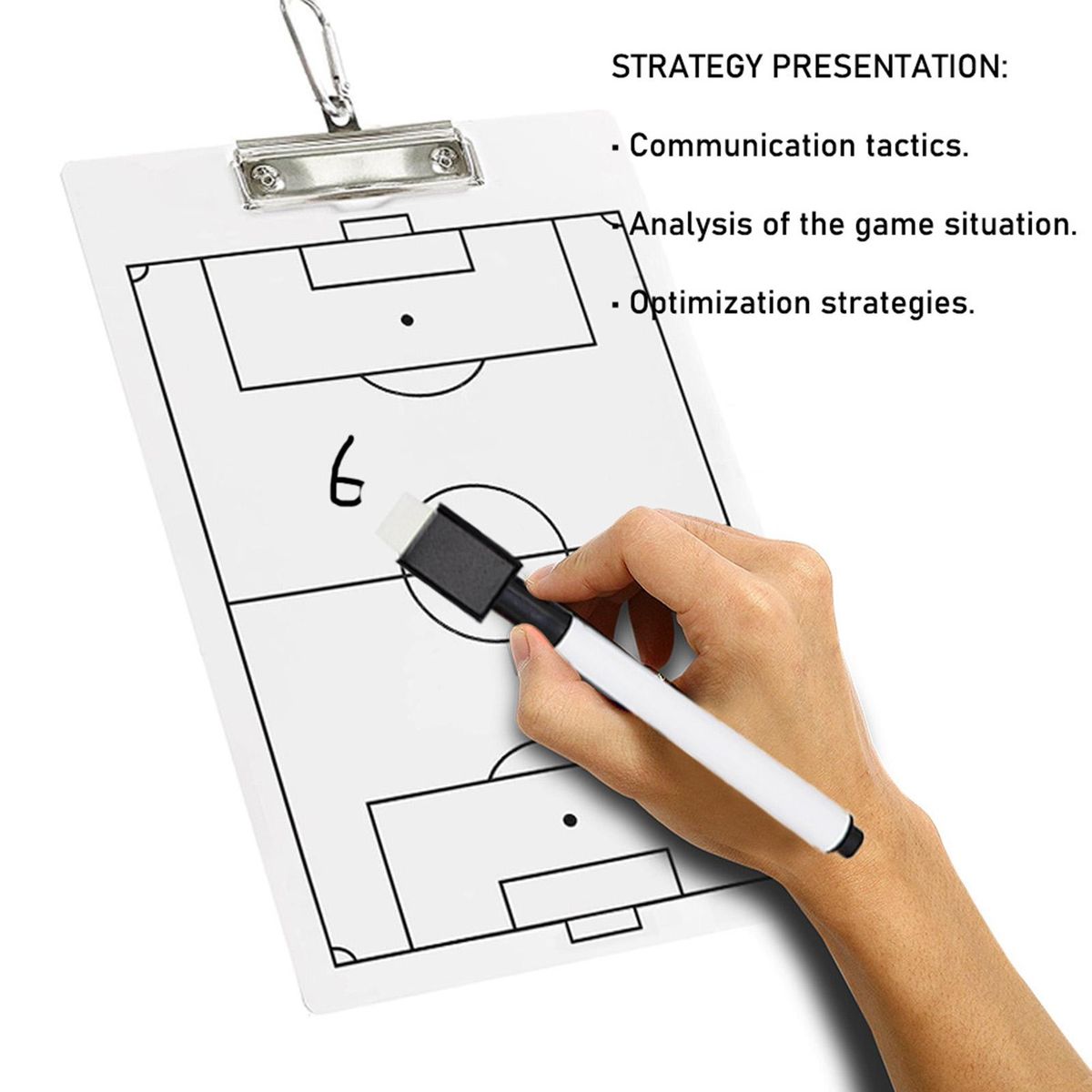 Soccer Whiteboard Soccer Coaching Scoreboard Tactical Whiteboard Set