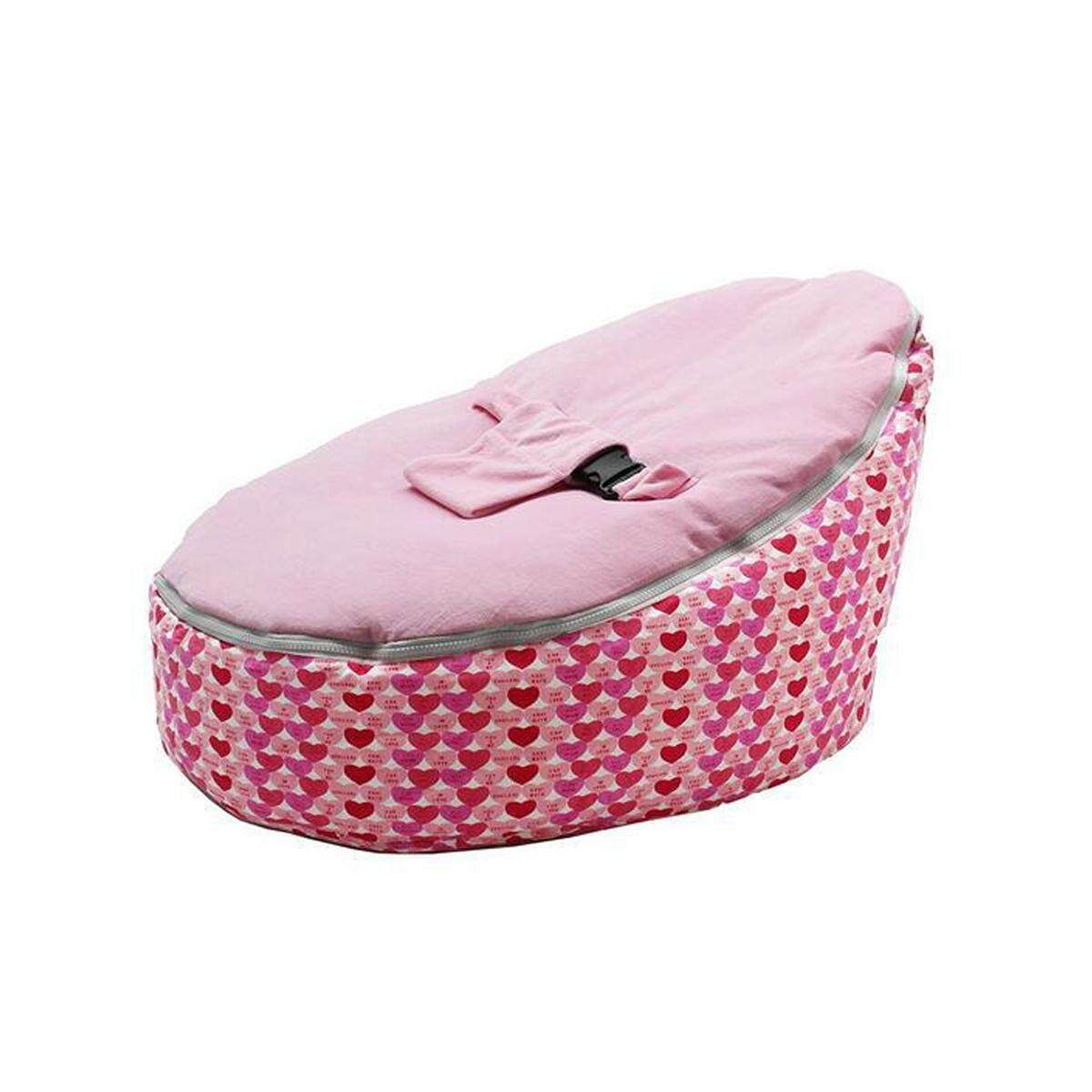 Baby Bean Bag Adjustable Harness Kids Toddler Chair Bouncer Beanbag Pink