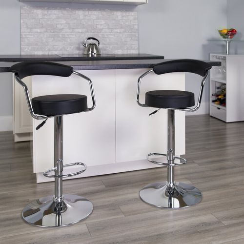 Adjustable Swivel Bar Stool-(set Of 2)