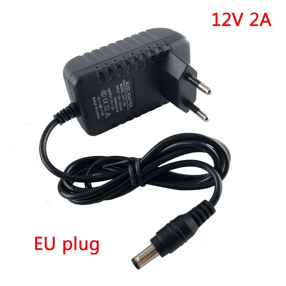 LED Lighting Transformer AC 100-240V To DC 12V 0.5A 1A 2A