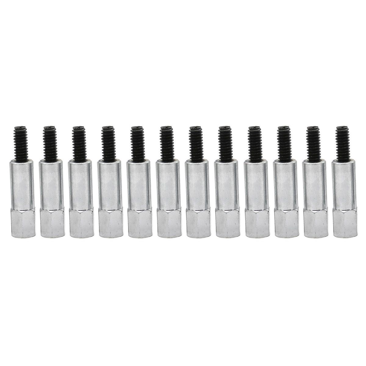 Chrome Valve Cover Bolt Set Replacement for Chevy 283 305 327 350 383 SBC Stud Kit 12 pcs/Set