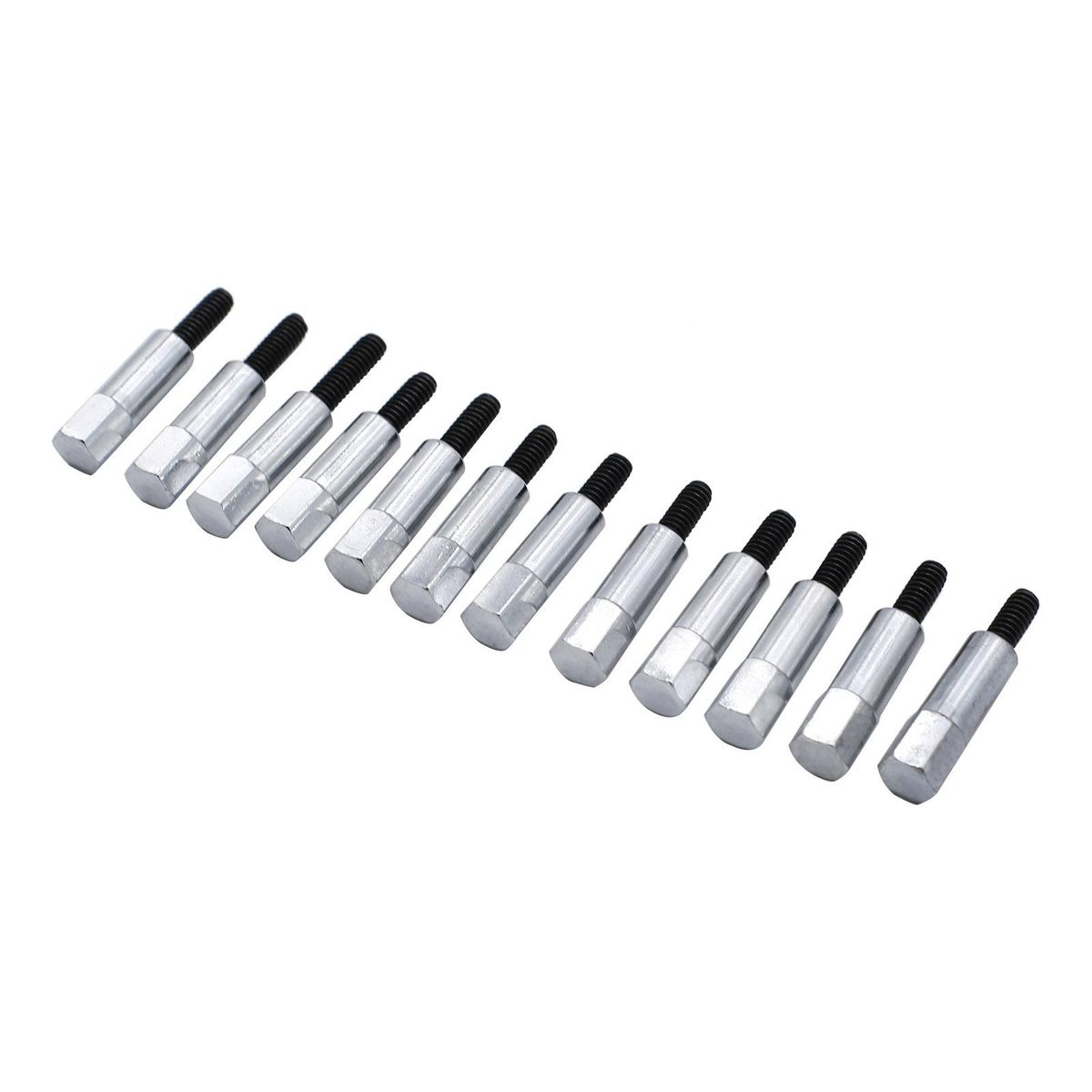 Chrome Valve Cover Bolt Set Replacement for Chevy 283 305 327 350 383 SBC Stud Kit 12 pcs/Set