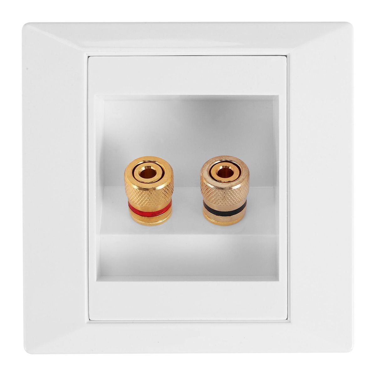 Wall Socket Connection Port with 2 Speaker White