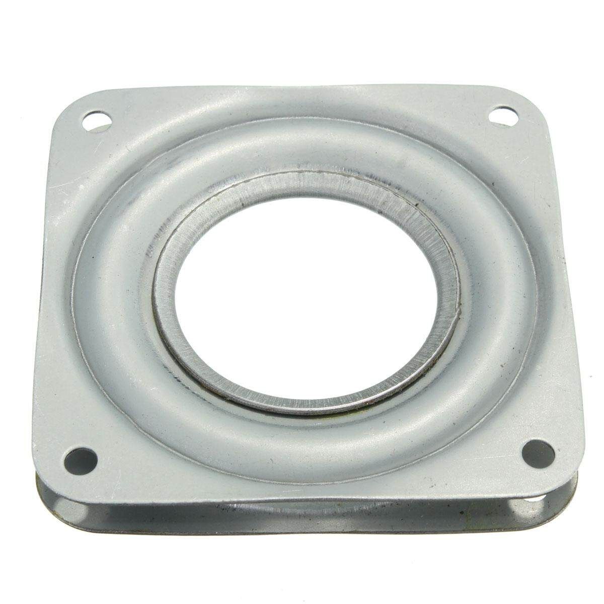 Heavy Duty Metal Bearing Rotating Swivel Turntable Plate TV Rack Desk Lazy Susan Square 3 Inch