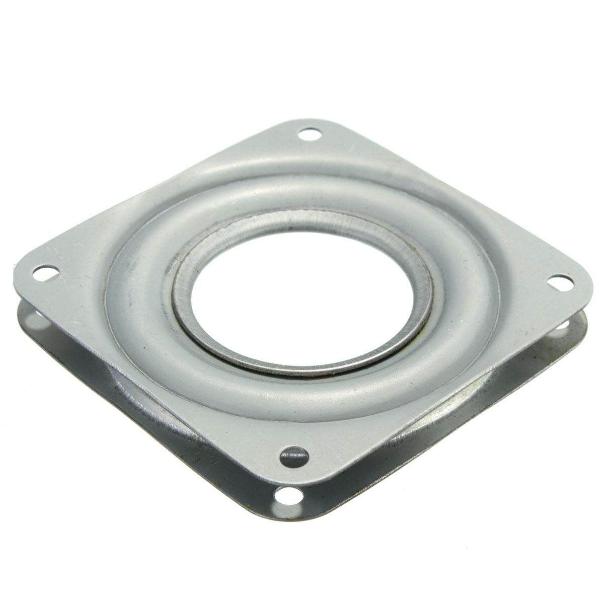 Heavy Duty Metal Bearing Rotating Swivel Turntable Plate TV Rack Desk Lazy Susan Square 3 Inch