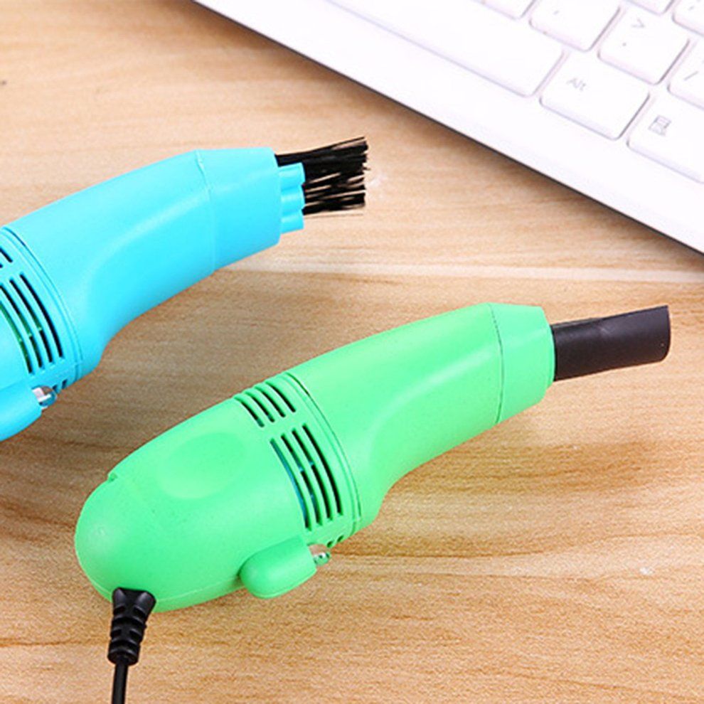 MT Mini USB Vacuum Keyboard Cleaner Dust Collector Laptop Computer Cleaning Wipe-Sky Blue
