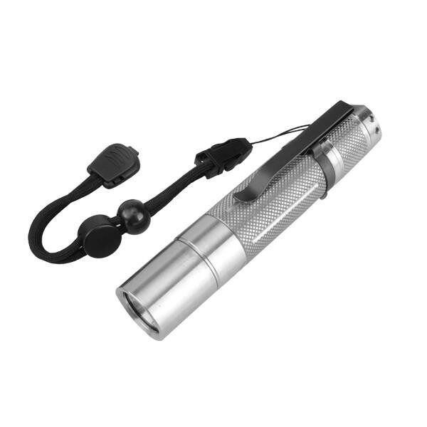 BLF A6 1600LM 7/4modes Non-anodized EDC LED Flashlight Waterproof Torch 18650 Silver 5A 5A