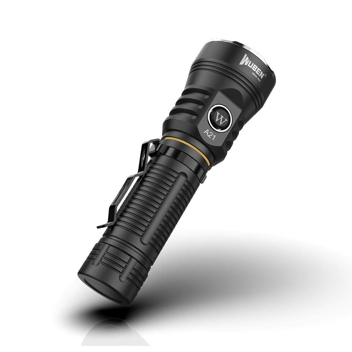 Wuben A21 XHP70 4200Lumens 6Modes Brightness Long-rang Portable LED Searching Flashlight