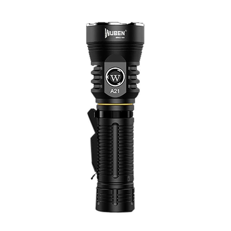 Wuben A21 XHP70 4200Lumens 6Modes Brightness Long-rang Portable LED Searching Flashlight
