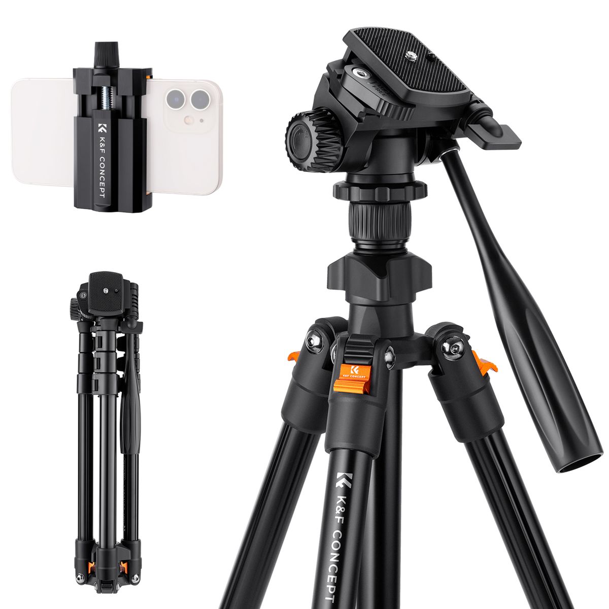 Portable Camera Tripod Stand Aluminum Alloy