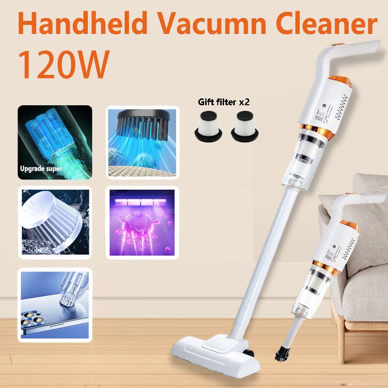 2 In 1 Cordless Handheld Vacuum Cleaner ( 120W)