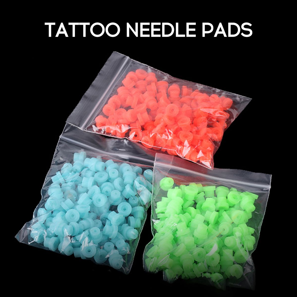 100Pcs/bag Tattoo Needle Pads Silicone Needle Pad Soft