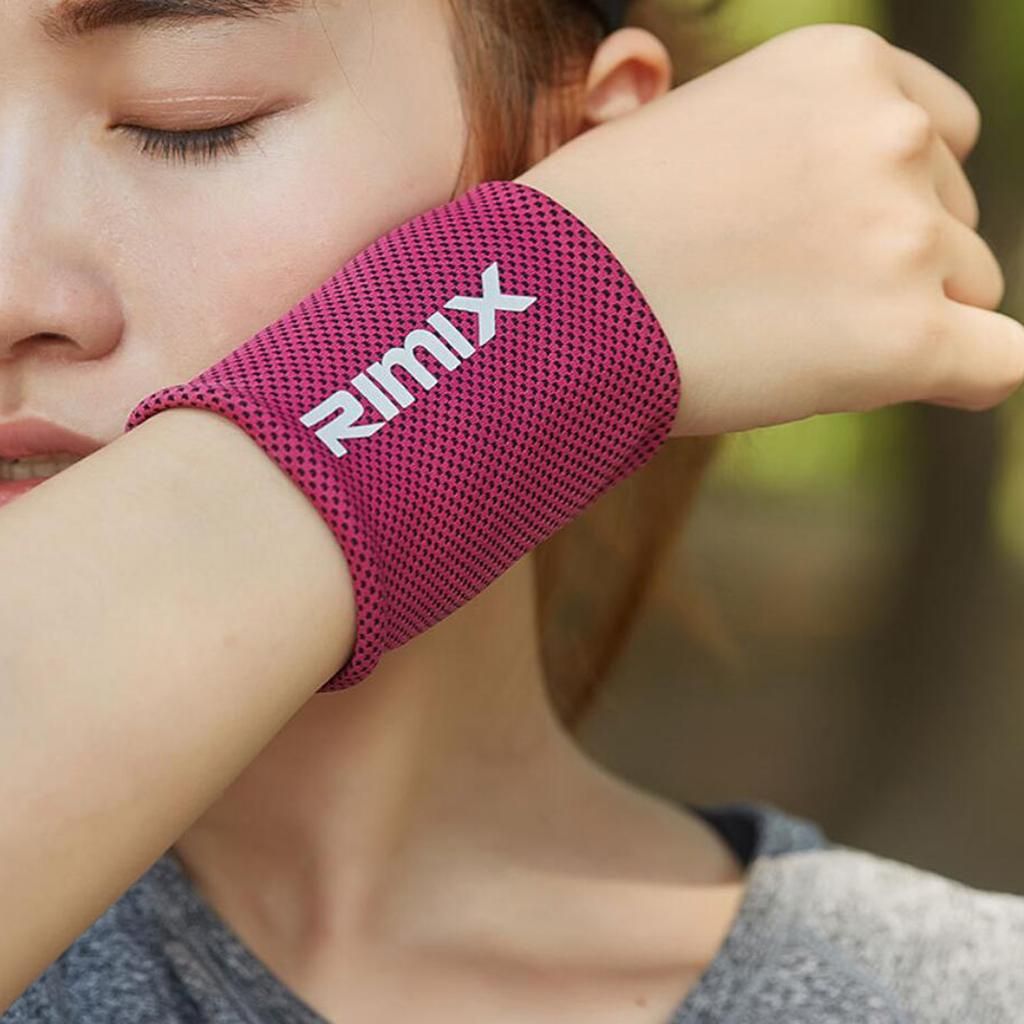 Sports Sweat Band Unisex Sports Wristband Wrist Band For Men & Red