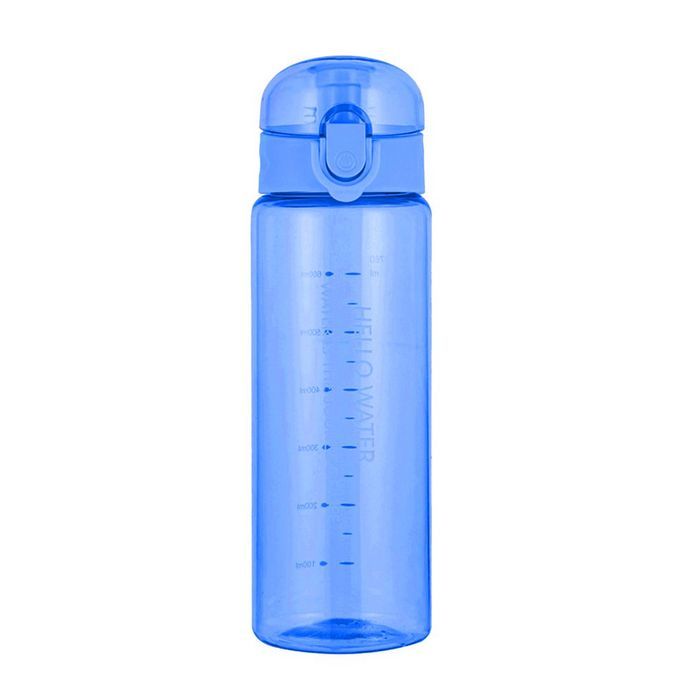 780ml  Y Ling Bi Y Le  Ups Sports Water Bottle Heat Resistant Water Bottle-transparent Blue-24*7.35cm