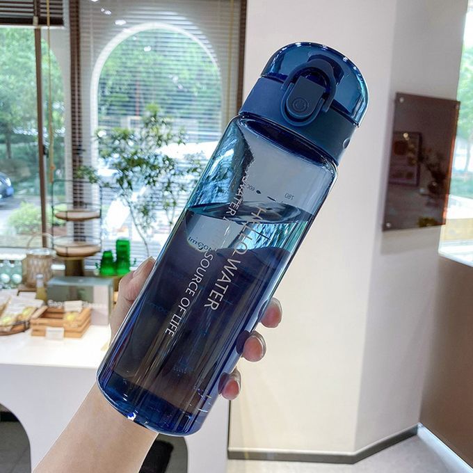 780ml  Y Ling Bi Y Le  Ups Sports Water Bottle Heat Resistant Water Bottle-transparent Blue-24*7.35cm