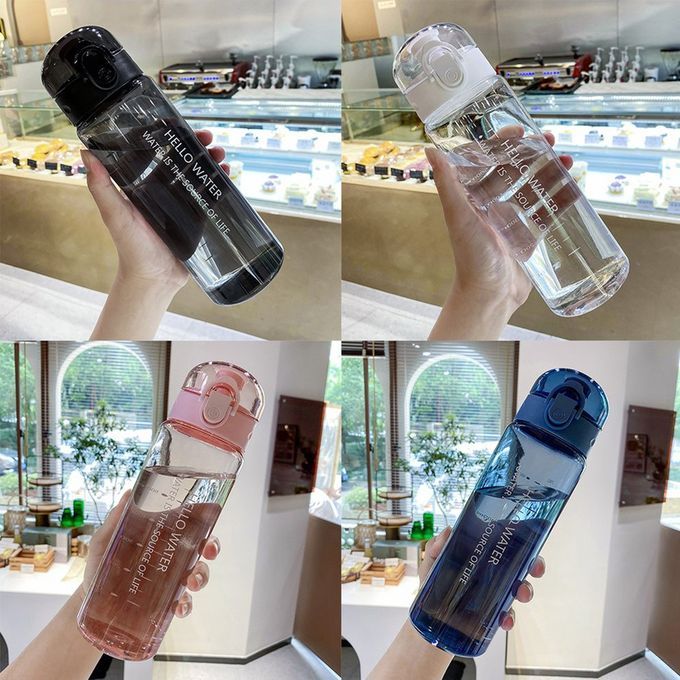 780ml  Y Ling Bi Y Le  Ups Sports Water Bottle Heat Resistant Water Bottle-transparent Blue-24*7.35cm