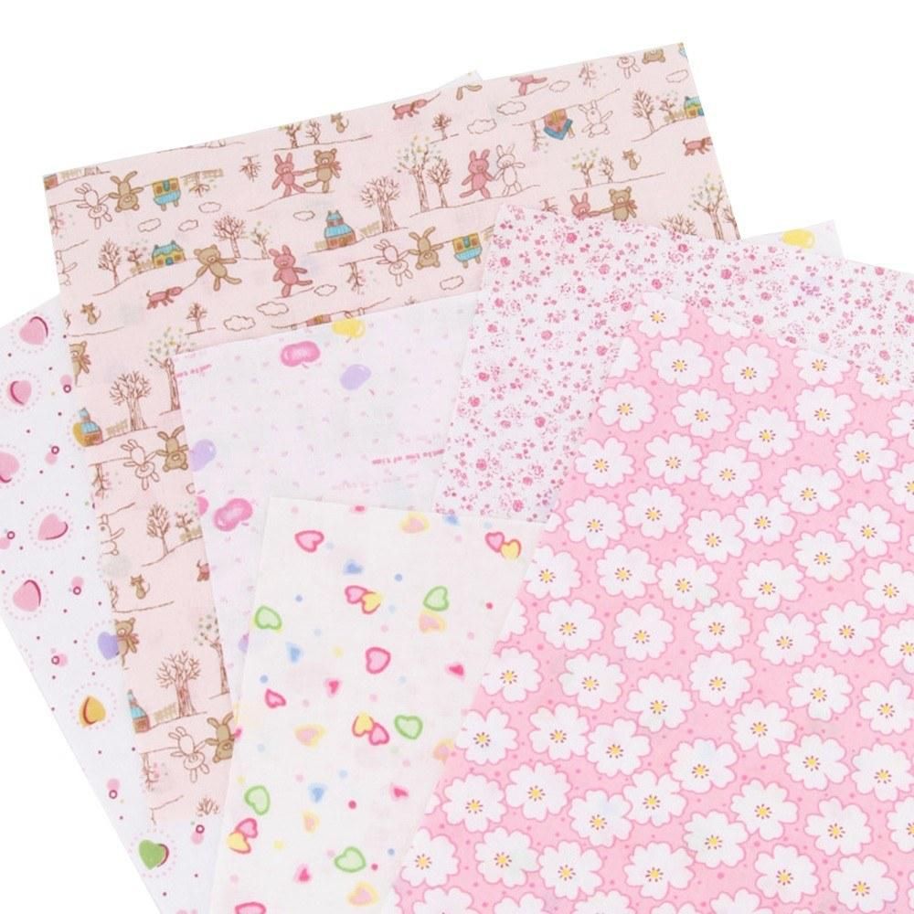 100Pcs DIY Assorted Pattern Floral Printed Patchwork Cotton Fabric Cloth Sewing Quilting Cloth 100x100mm