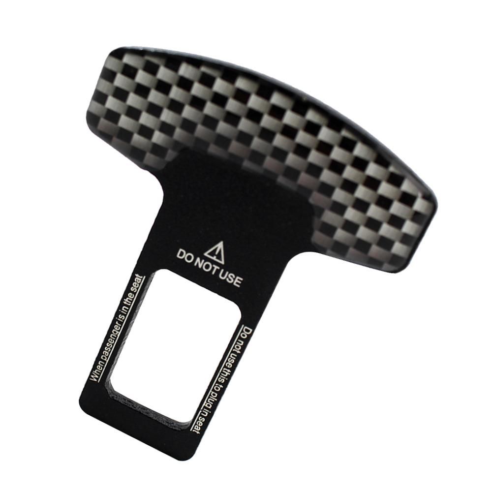 Carbon Fiber Car Safety Seat Belt Buckle Clip Car-Styling 1pcs Universal Vehicle Mounted